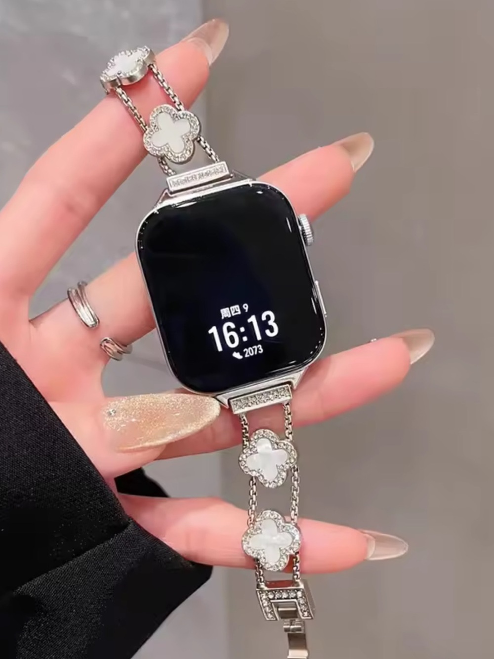 New Apple Elegant Starlight white Smartwatch Bracelet  Band 38mm40mm41mm